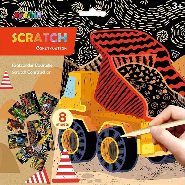 Scratch desene Avenir - Constructii, 8 buc.