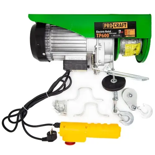 Scripete electric Procraft TP600, 1200W, Greutate maxima 600Kg