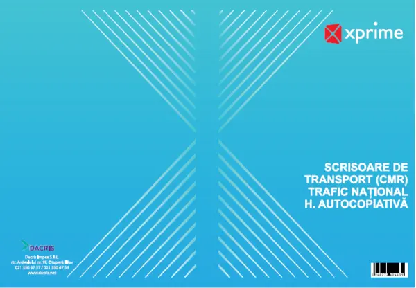 Scrisoare de transport (CMR) 3 exemplare Scrisoare de transport (CMR) 3 ex