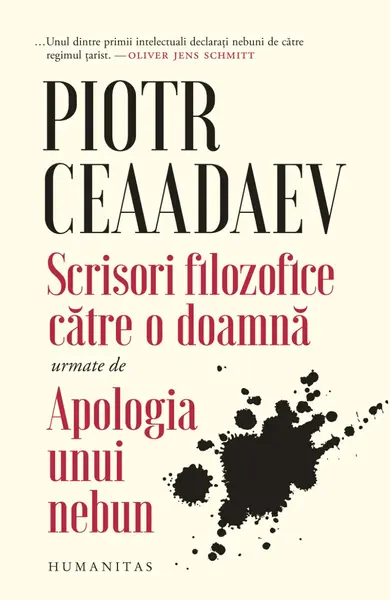 Scrisori filozofice către o doamnă urmate de Apologia unui nebun