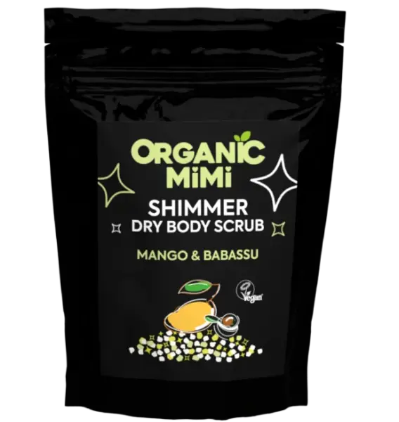 Scrub de corp stralucitor cu mango si babassu, 150g, Organic Mimi