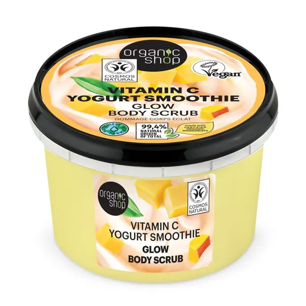 Scrub de corp Vitamin C Yogurt Smoothie, 250ml, Organic Shop