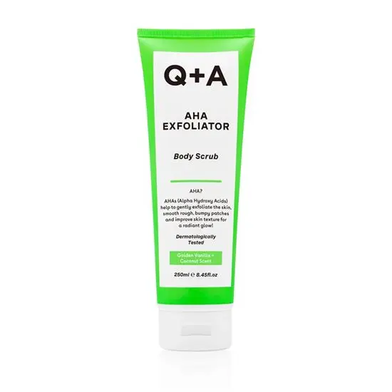 Scrub pentru corp cu AHA Exfoliator, 250ml, Q+A
