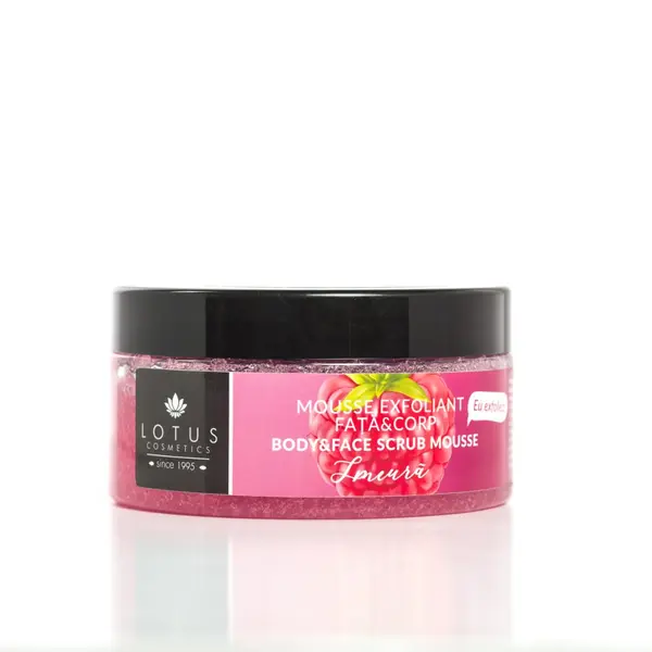 Scrub pentru corp cu aroma de zmeura Spa Dermoactive, 250g, Lotus Cosmetics