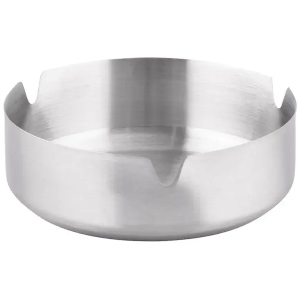 Scrumiera Rotunda, din Inox, 10 x 3 cm, Grunberg