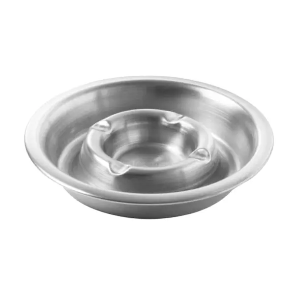 Scrumiera Rotunda, Inox, 13 cm, Grunberg