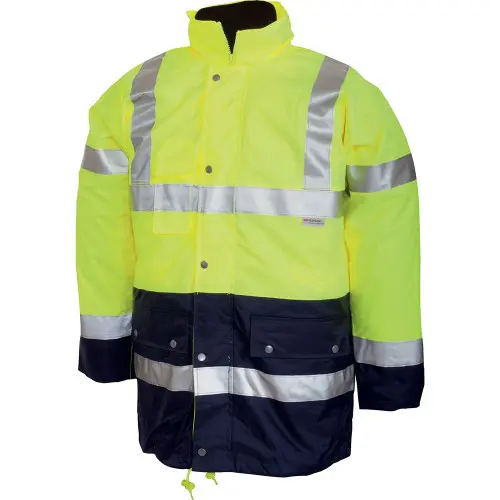 Scurta reflectorizanta vatuita de iarna Sweden 3 in 1, culoarea galben - 100% PES Oxford, impermeabila GALBEN FLUO, XL