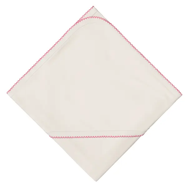 Scutec cu glugă pentru bebeluși Bio Baby - cu margine roz