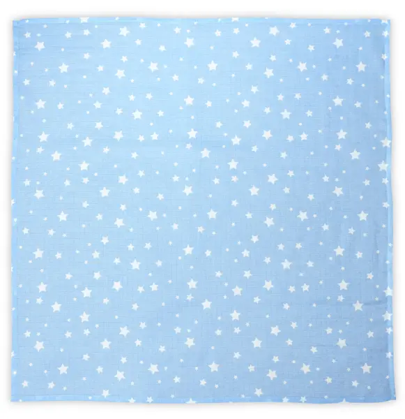 Scutec din bumbac Lorelli - 80 x 80 cm, cu stele albastre