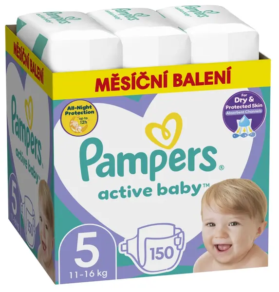 Scutece bebelusi Pampers - Active Baby 5, 150 buc.