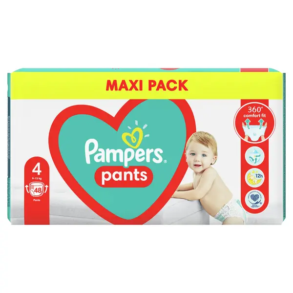 Scutece chilotei Pampers 4, 48 buc.