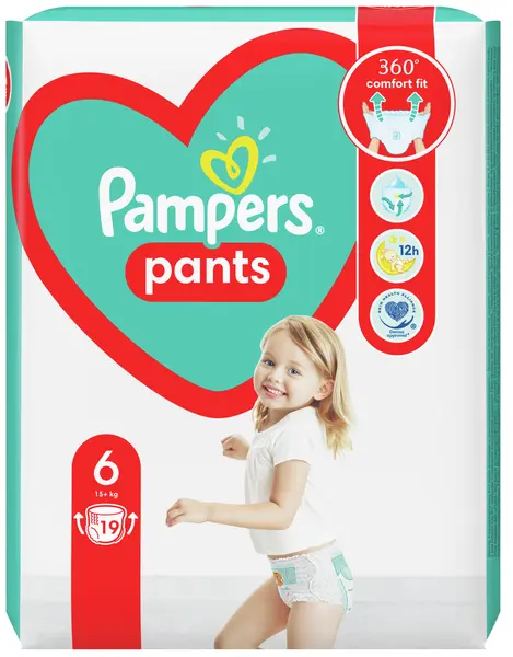 Scutece chilotei Pampers 6 XL, 19 buc