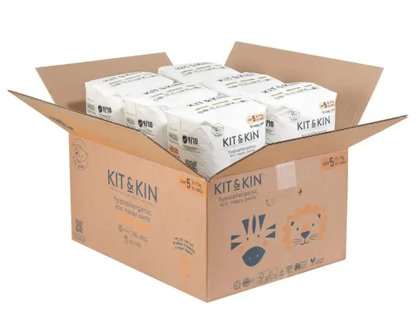 Scutece chilotel Hipoalergenice Eco KitKin Pull Up Junior 120 buc Marimea 5