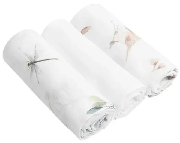 Scutece de muselină Sensillo - 70 х 80 cm, 3 buc, albe