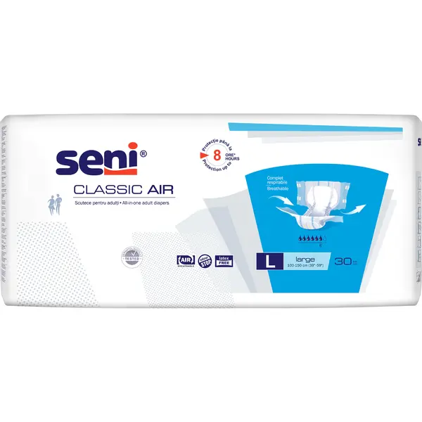 Scutece pentru adulti Classic Large, 30 bucati, Seni