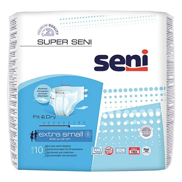 Scutece pentru Adulti Seni Super, XS, 10 Bucati
