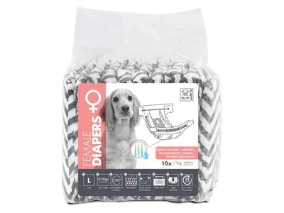 Scutece pentru caini, femela, M-PETS, marime S
