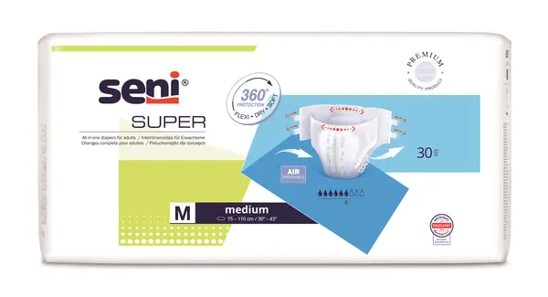 Scutece Super pentru adulti M, 30 bucati, Seni