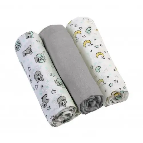 Scutece textile pentru bebelusi 3 buc BabyOno 01 Gri