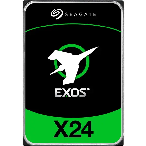 Seagate Hard Disk Seagate Exos X24, 20 TB, 3.5, interfata SATA 6 Gb/s, 7.200 rpm, 512 MB, Design sigilat cu heliu, SuperParity, continut scazut de halogeni, PowerChoice Idle, PowerBalance, protectie organica a suprafetei