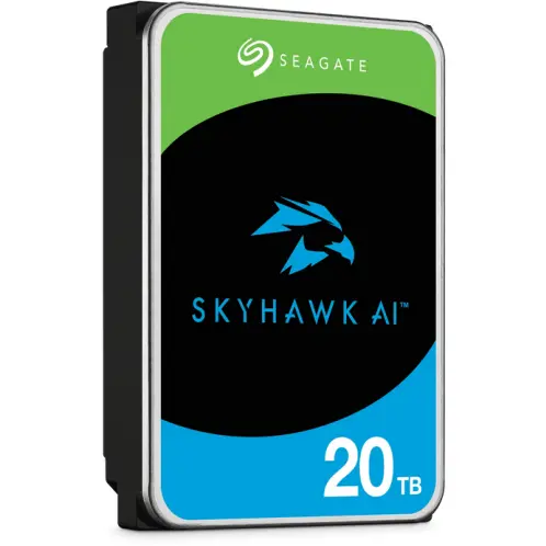 Seagate HDD Seagate SkyHawk AI, 20 TB, 7200 RPM, 512 MB, 3.5, Serial ATA III (ST20000VE004)