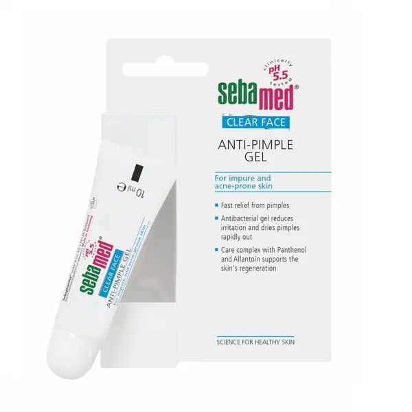 Sebamed Clear Face Gel dermatologic antiacneic pentru tratamentul cosurilor, 10 ml