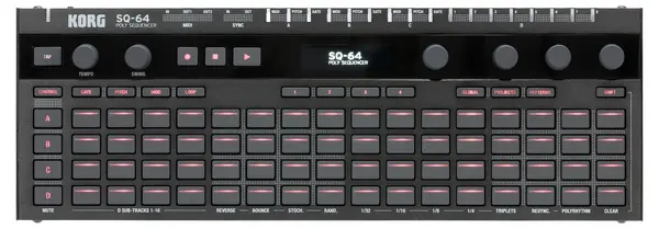Secvențiator polifonic Korg - SQ-64, negru