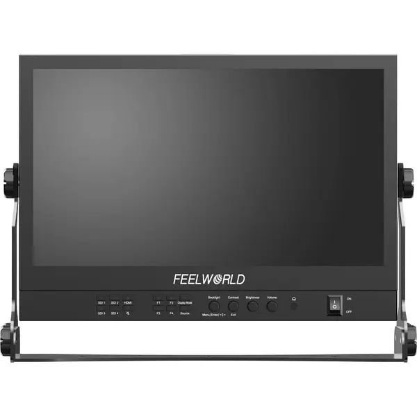 Seetec ATEM156S Monitor Broadcast 15.6 inch Full HD, 4x3G-SDI In/Out HDMI, Quad View, 3D LUT, HDR, Carcasa Aluminiu, V-Mount