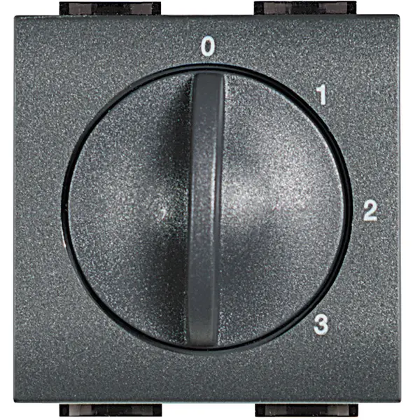 Selector rotativ 4 pozitii Bticino Living Light L4016, antracit