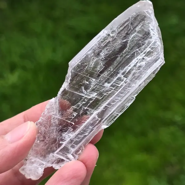 Selenit cu hematit din Mexic – specimen mineral natural | Model 7