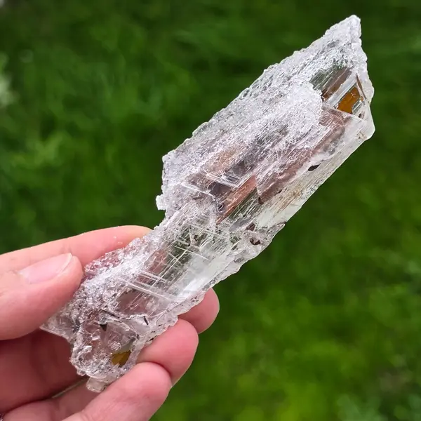 Selenit cu hematit din Mexic – specimen mineral natural | Model 4