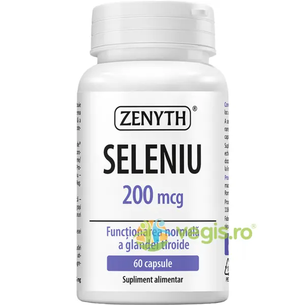 Seleniu 200mcg 60cps