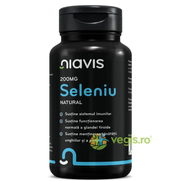 Seleniu Natural 200mcg 60cps