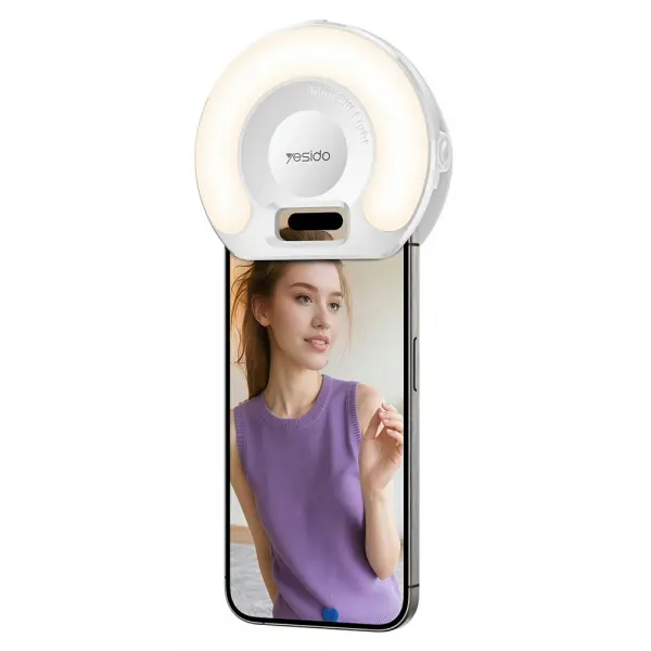 Selfie Light Yesido DH13, Universal, Alb
