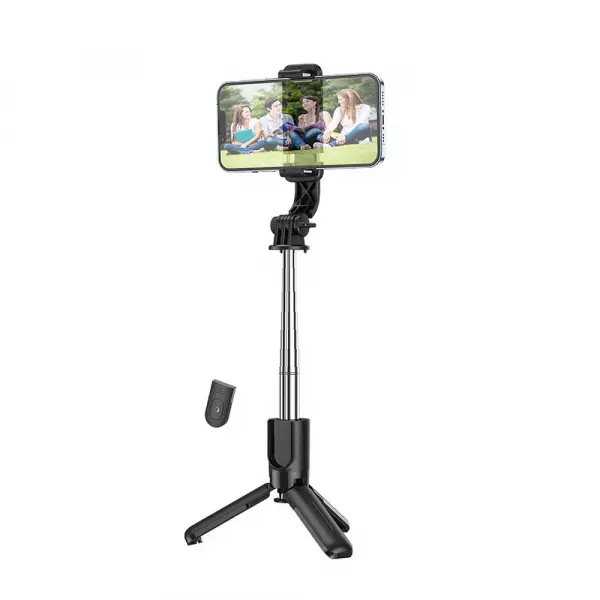 Selfie Stick Bluetooth HOCO K17, Universal, Negru