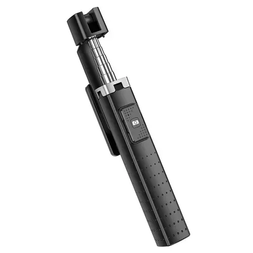 Selfie Stick Bluetooth HOCO K18, Universal, Inaltime 0.97m, Negru