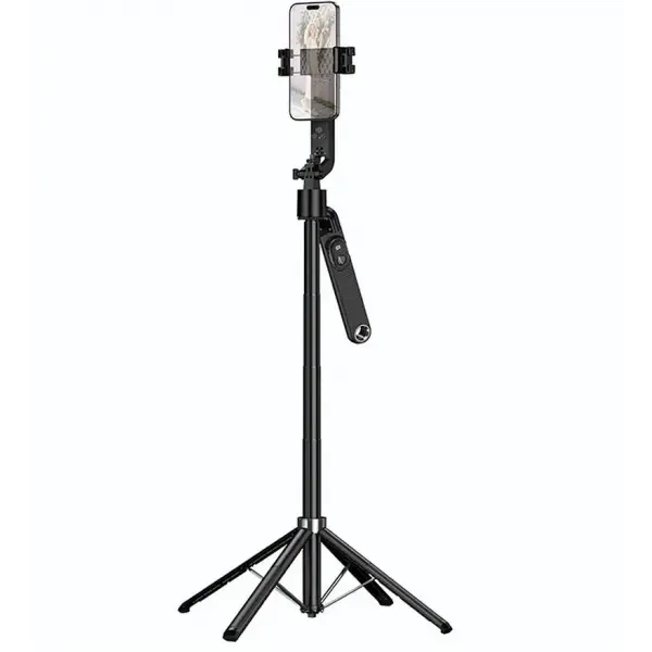 Selfie Stick Bluetooth HOCO K32 Face Tracking, 4.5inch - 7inch, Negru