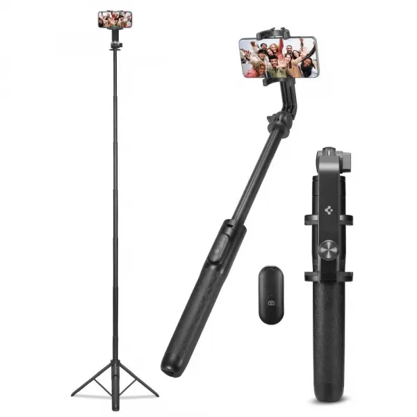 Selfie Stick Bluetooth Spigen S560W, Universal, Negru AMP05813