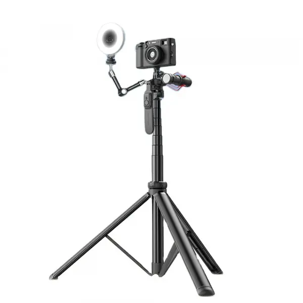 Selfie Stick Bluetooth Techsuit C05, Universal, Negru