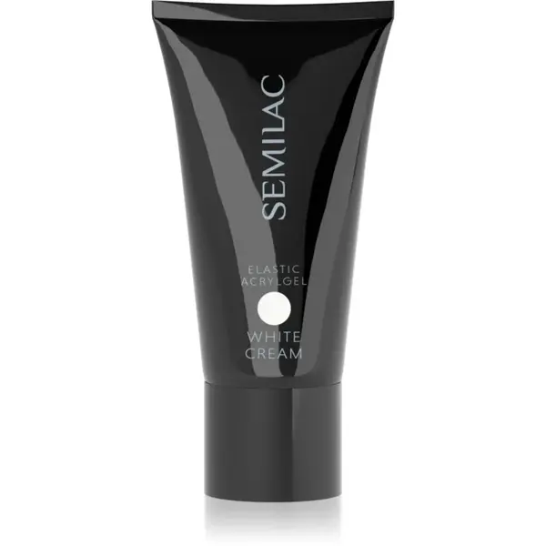 Semilac Acrylgel Elastic White Cream gel acrilic pentru unghii culoare White 30 g
