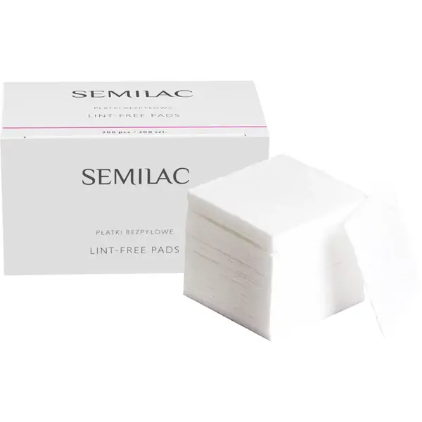 Semilac Lint-Free Pads dischete demachiante pentru unghii 200 buc