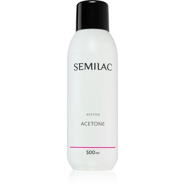 Semilac Liquids acetonă pentru a îndepărta gelul de pe unghii 500 ml