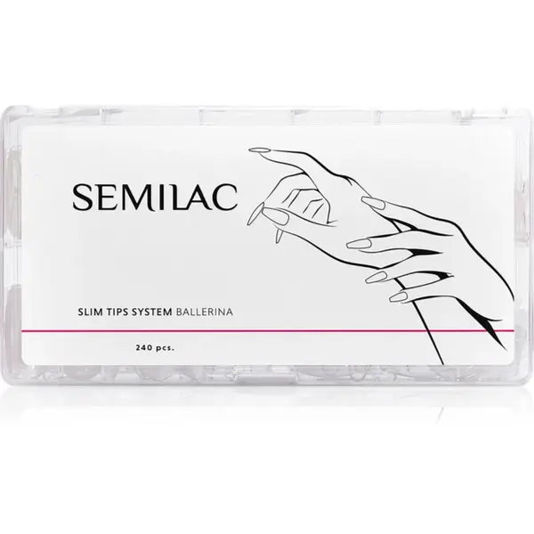 Semilac Slim Tips System unghii artificiale tip Ballerina 240 buc