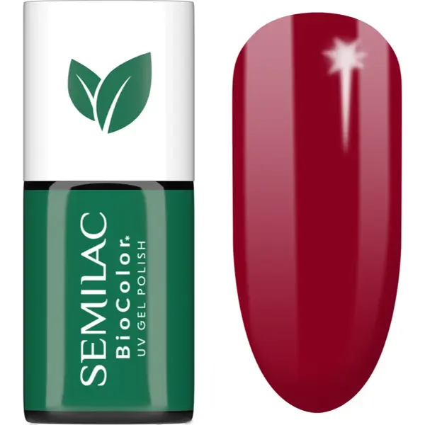 Semilac UV Hybrid BioColor unghii cu gel folosind UV / lampă cu LED culoare 729 Dark Cherry 7 ml