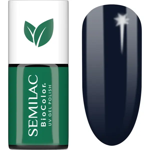 Semilac UV Hybrid BioColor unghii cu gel folosind UV / lampă cu LED culoare 725 Dark Berry 7 ml
