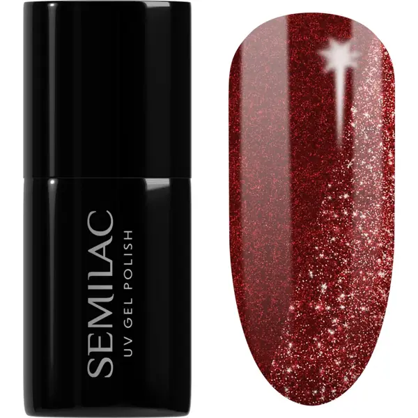 Semilac UV Hybrid Day and Night unghii cu gel folosind UV / lampă cu LED culoare 396 Flash And Blush 7 ml
