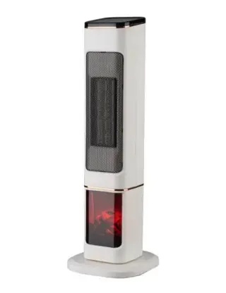 Semineu Electric 2000W cu efect de flacara 2 trepte incalzire cu termostat si telecomanda Dispay LED
