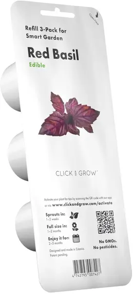 Semințe Click and Grow - Red basil, 3 rezerve