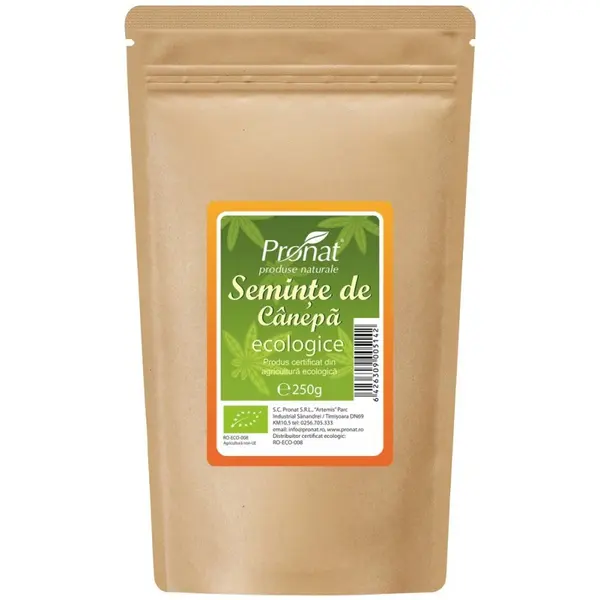 Seminte de Canepa Bio Decorticate, 250 g