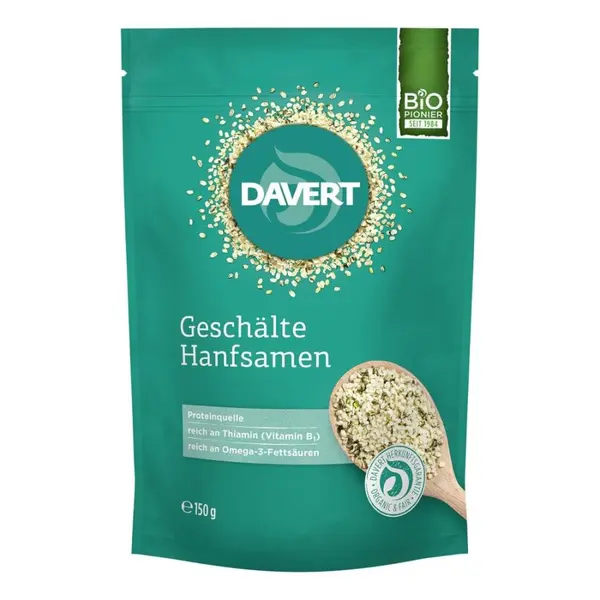 Seminte de canepa decorticate, eco - 150 g